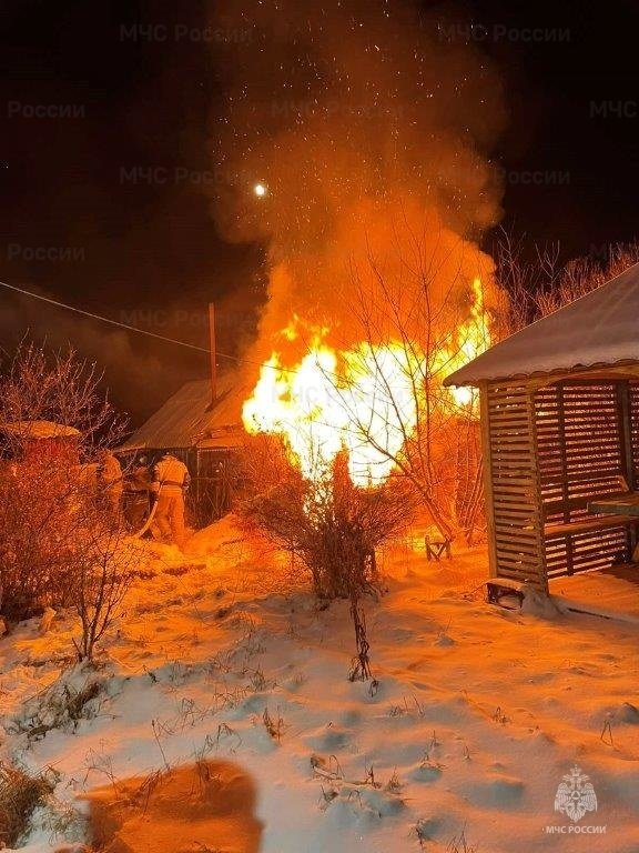 Пожар в Боханском районе