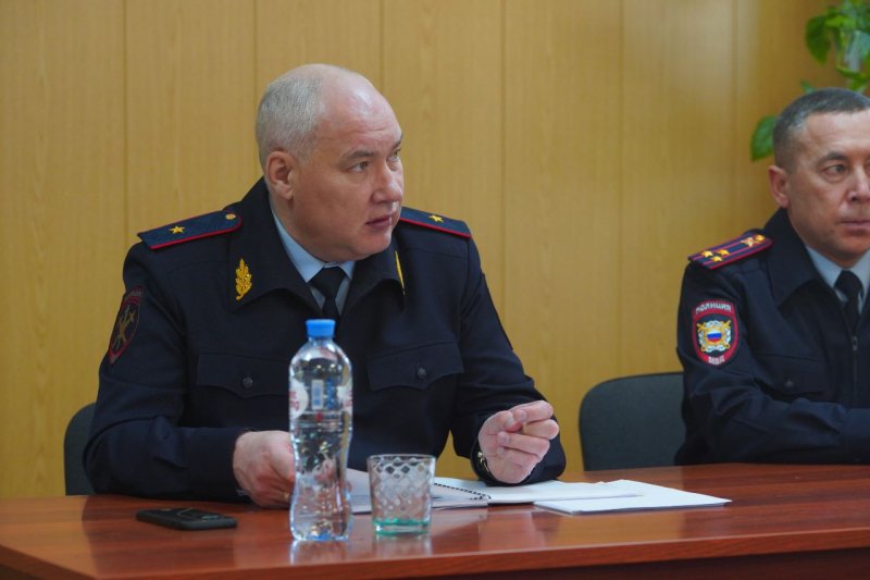 Начальник Главка МВД провел рабочую встречу с личным составом органов внутренних дел в Бохане
