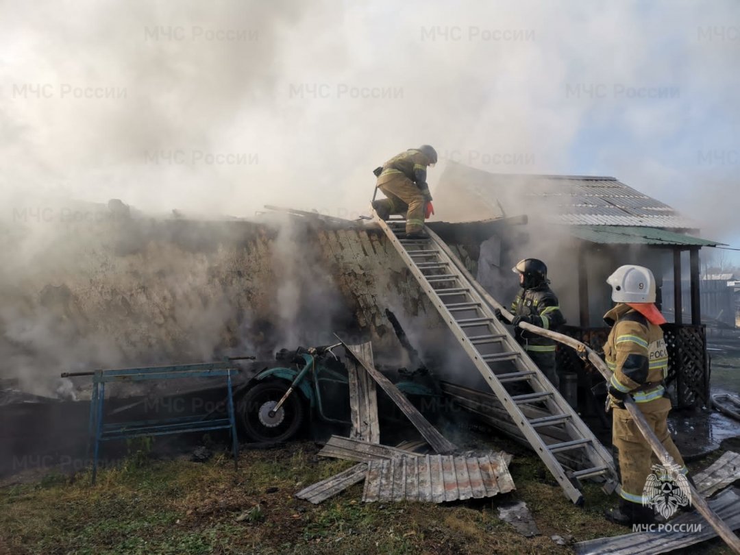 Пожар в Боханском районе