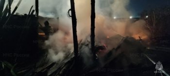 Пожар в Боханском районе