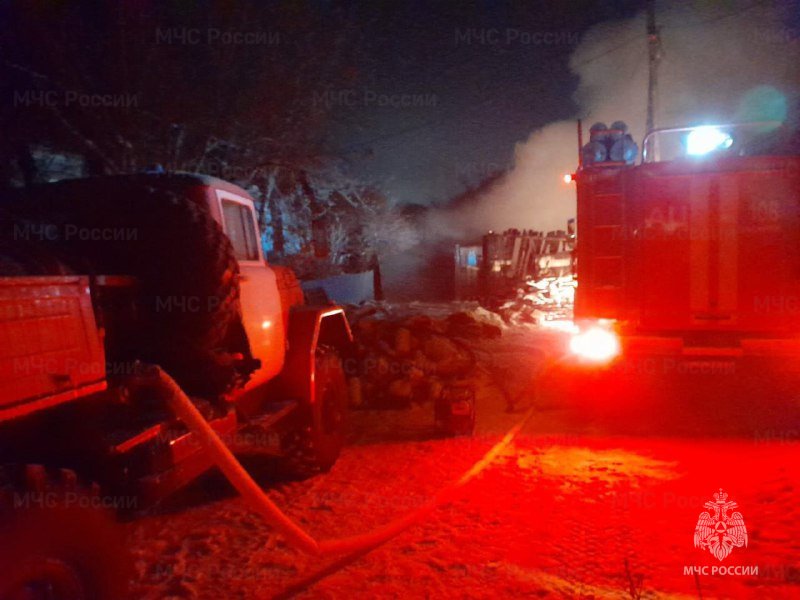 Пожар в Боханском районе